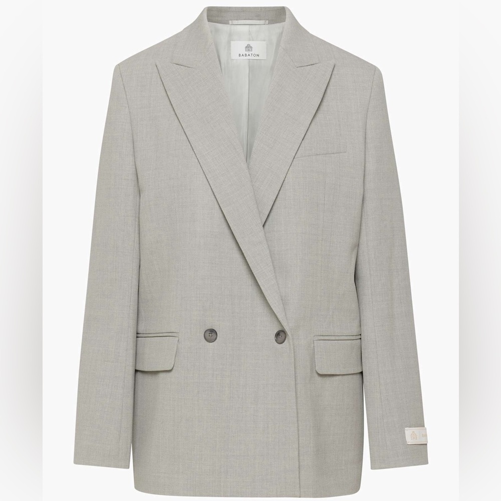 Aritzia Babaton Millions Blazer heather light grey XXS NWT *SOLD OUT ONLINE*